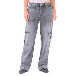 BDG Urban Outfitters Gray High Rise Cargo Skate Pants, Jeans 28 x 32, Streetwear